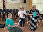 Thanking Christine for years of dedication